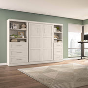 Modubox Murphy Wall Bed Pur Full Murphy Wall Bed and 2 Storage Units with Drawers (120”) - Available in 5 Colours