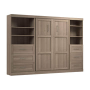 Modubox Murphy Wall Bed Pur Full Murphy Wall Bed and 2 Storage Units with Drawers (120”) - Available in 5 Colours