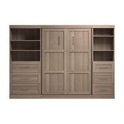 Modubox Murphy Wall Bed Pur Full Murphy Wall Bed and 2 Storage Units with Drawers (120”) - Available in 5 Colours