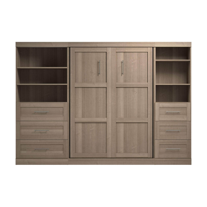 Modubox Murphy Wall Bed Pur Full Murphy Wall Bed and 2 Storage Units with Drawers (120”) - Available in 5 Colours