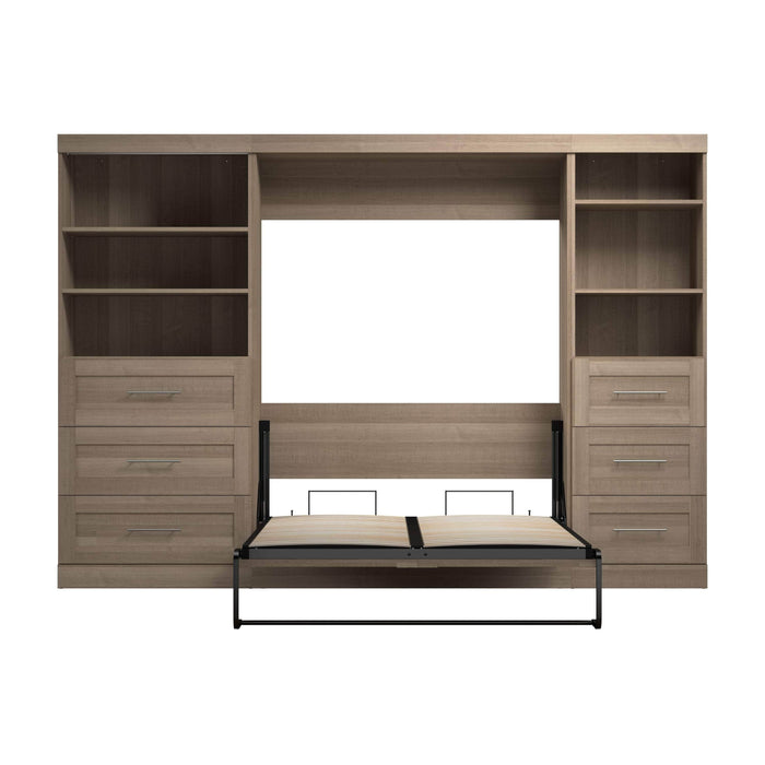 Modubox Murphy Wall Bed Pur Full Murphy Wall Bed and 2 Storage Units with Drawers (120”) - Available in 5 Colours