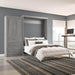 Modubox Murphy Wall Bed Pur Queen Murphy Wall Bed and 1 Storage Unit with Drawers (101”) - Available in 4 Colours
