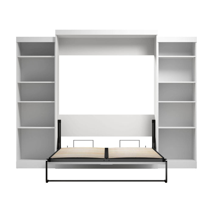Modubox Murphy Wall Bed Pur Queen Murphy Wall Bed and 2 Storage Units (115W) - Available in 3 Colours