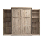 Modubox Murphy Wall Bed Pur Queen Murphy Wall Bed and 2 Storage Units (115W) - Available in 7 Colours