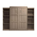 Modubox Murphy Wall Bed Pur Queen Murphy Wall Bed and 2 Storage Units (115W) - Available in 7 Colours
