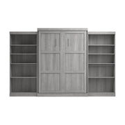 Modubox Murphy Wall Bed Pur Queen Murphy Wall Bed and 2 Storage Units (136”) - Available in 6 Colours
