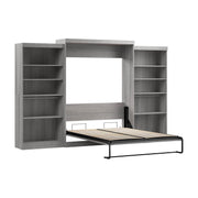 Modubox Murphy Wall Bed Pur Queen Murphy Wall Bed and 2 Storage Units (136”) - Available in 6 Colours