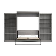 Modubox Murphy Wall Bed Pur Queen Murphy Wall Bed and 2 Storage Units (136”) - Available in 6 Colours