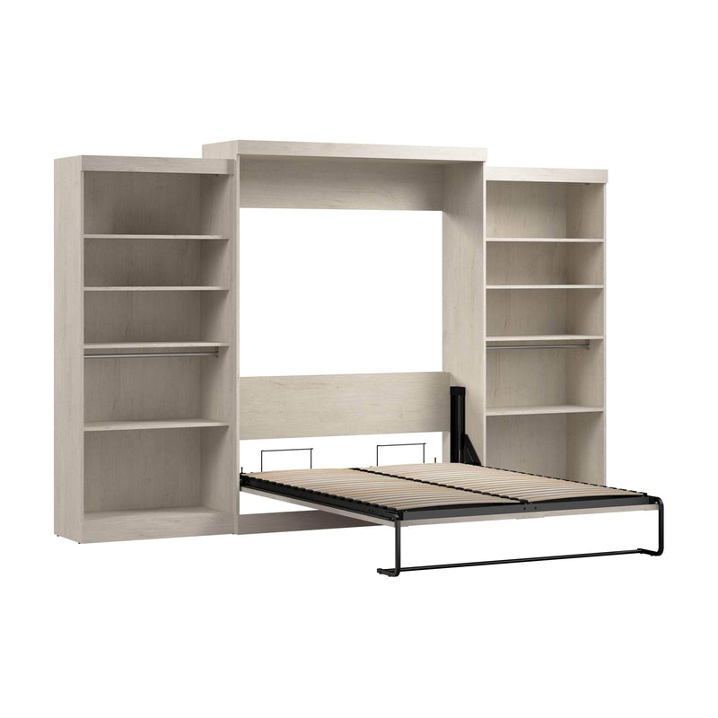 Modubox Murphy Wall Bed Pur Queen Murphy Wall Bed and 2 Storage Units (136”) - Available in 6 Colours