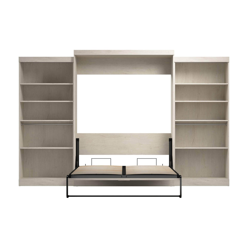 Modubox Murphy Wall Bed Pur Queen Murphy Wall Bed and 2 Storage Units (136”) - Available in 6 Colours