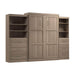 Modubox Murphy Wall Bed Pur Queen Murphy Wall Bed and 2 Storage Units with Drawers (126”) - Available in 5 Colours