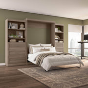 Modubox Murphy Wall Bed Pur Queen Murphy Wall Bed and 2 Storage Units with Drawers (126”) - Available in 5 Colours