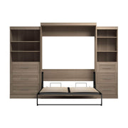 Modubox Murphy Wall Bed Pur Queen Murphy Wall Bed and 2 Storage Units with Drawers (126”) - Available in 5 Colours