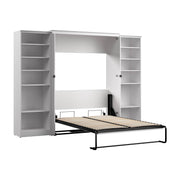 Modubox Murphy Wall Bed Pure White Oak Key West 111W Full Murphy Wall Bed with Closet Organizers - Available in 2 Colours