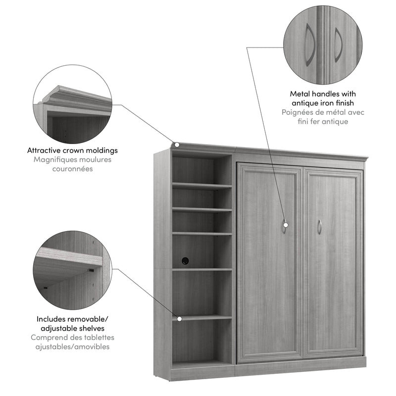 Modubox Murphy Wall Bed Versatile Full Murphy Wall Bed and 1 Storage Unit - Available in 3 Colours