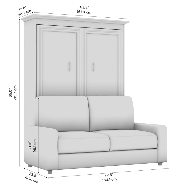Modubox Murphy Wall Bed Versatile Full Murphy Wall Bed and Sofa - Available in 2 Colours