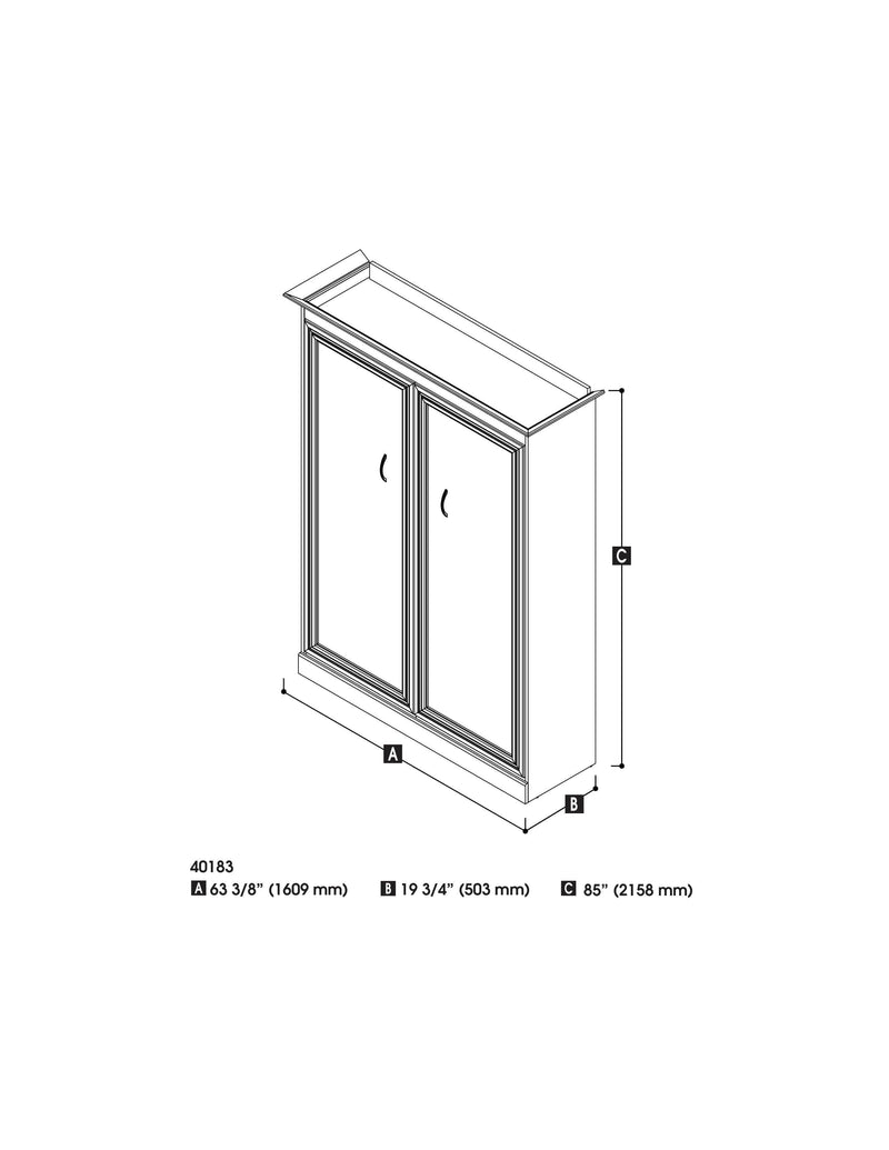 Modubox Murphy Wall Bed Versatile Full Size Murphy Bed - Available in 3 Colours