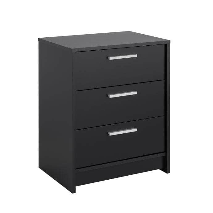Modubox Nightstand Studio Essentials 3-drawer Nightstand in Black
