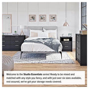 Modubox Nightstand Studio Essentials 3-drawer Nightstand in Black