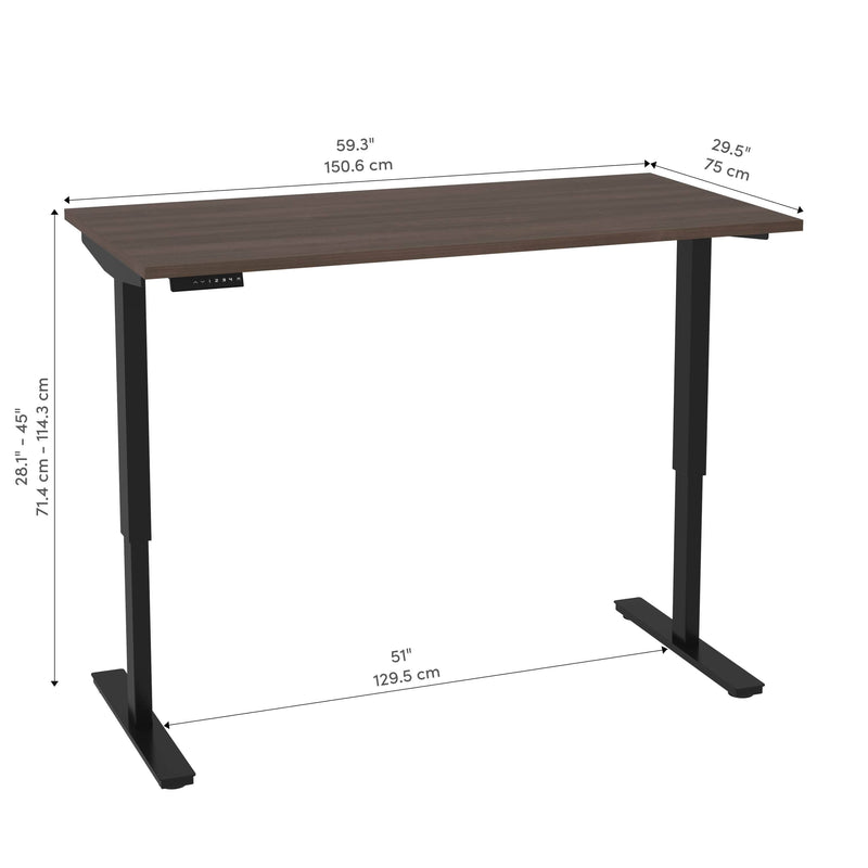 Modubox Standing Desk Universel Height Adjusting 30" x 60"  Standing Desk - Available in 6 Colours