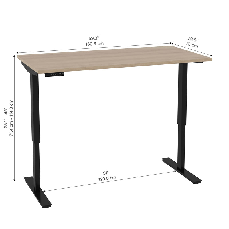 Modubox Standing Desk Universel Height Adjusting 30" x 60"  Standing Desk - Available in 6 Colours