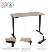 Modubox Standing Desk Universel Height Adjusting 30" x 60"  Standing Desk - Available in 6 Colours
