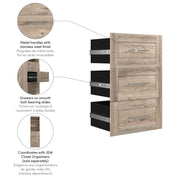 Modubox Storage Drawers Pur 3 Drawer Set for Pur 25W Storage Unit - Available in 7 Colours