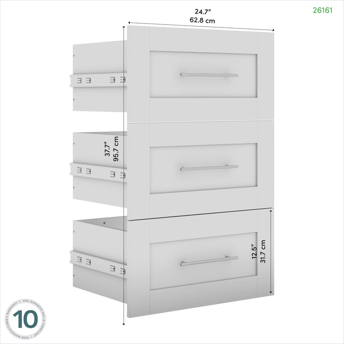 Modubox Storage Drawers Pur 3 Drawer Set for Pur 25W Storage Unit - Available in 7 Colours