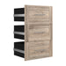 Modubox Storage Drawers Rustic Brown Pur 3 Drawer Set for Pur 25W Storage Unit - Available in 7 Colours