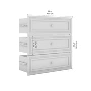 Modubox Storage Drawers Versatile 3 Drawer Set For Versatile 36W Closet Organizer - Available in 2 Colours