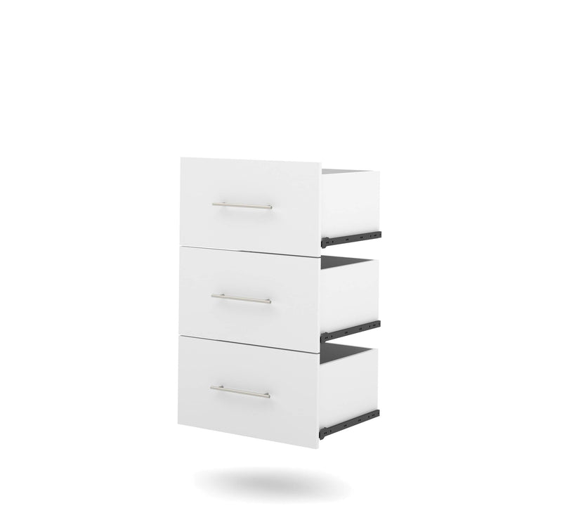 Modubox Storage Drawers White Nebula 3 Drawer Set for 25" Storage Unit - Available in 2 Colours