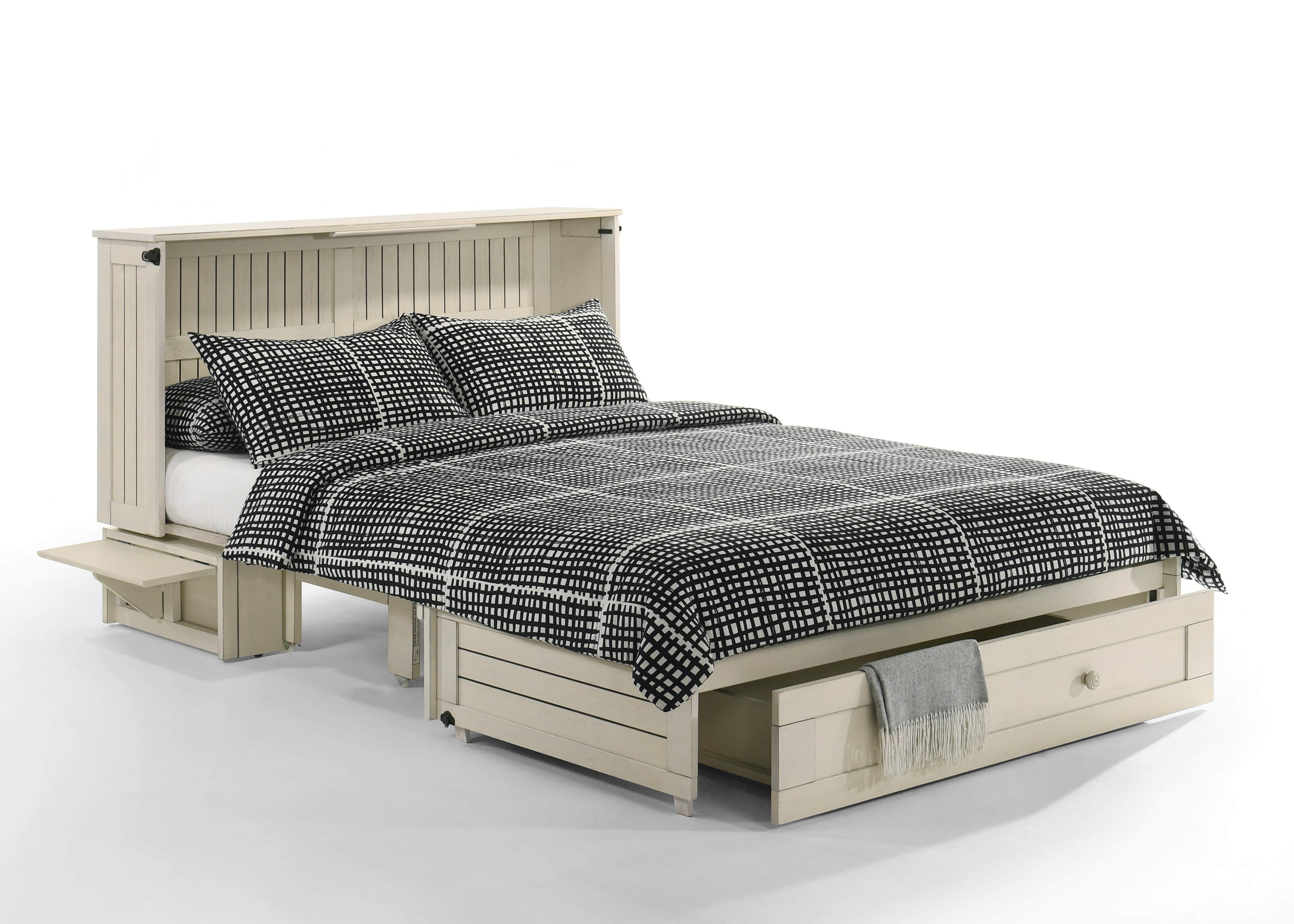 Night and Day Daisy Murphy Cabinet Bed with Queen Gel Memory Foam