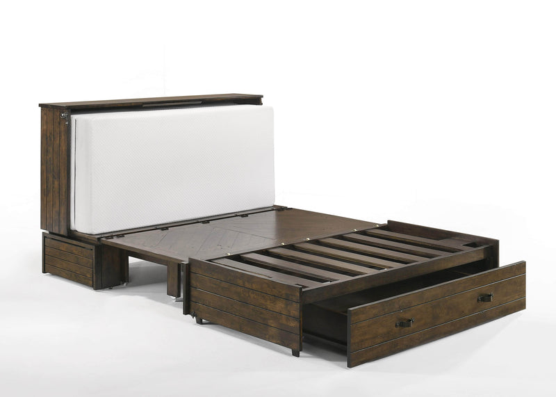 Night and Day Murphy Cabinet Bed Ranchero Murphy Cabinet Bed with Gel Memory Foam Mattress - Available in 2 Colours