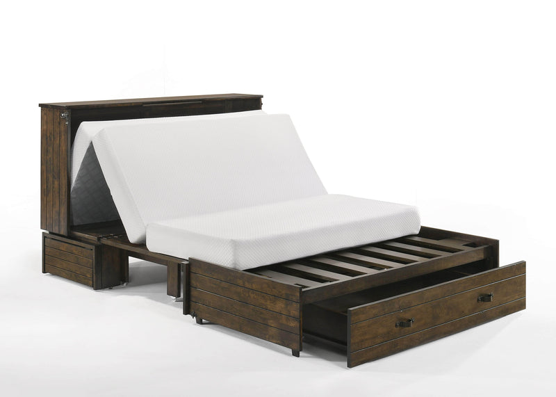 Night and Day Murphy Cabinet Bed Ranchero Murphy Cabinet Bed with Gel Memory Foam Mattress - Available in 2 Colours