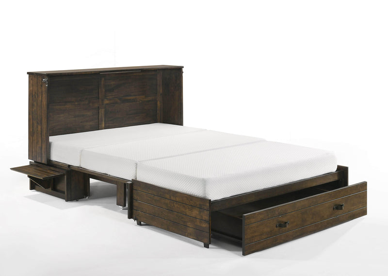 Night and Day Murphy Cabinet Bed Ranchero Murphy Cabinet Bed with Gel Memory Foam Mattress - Available in 2 Colours