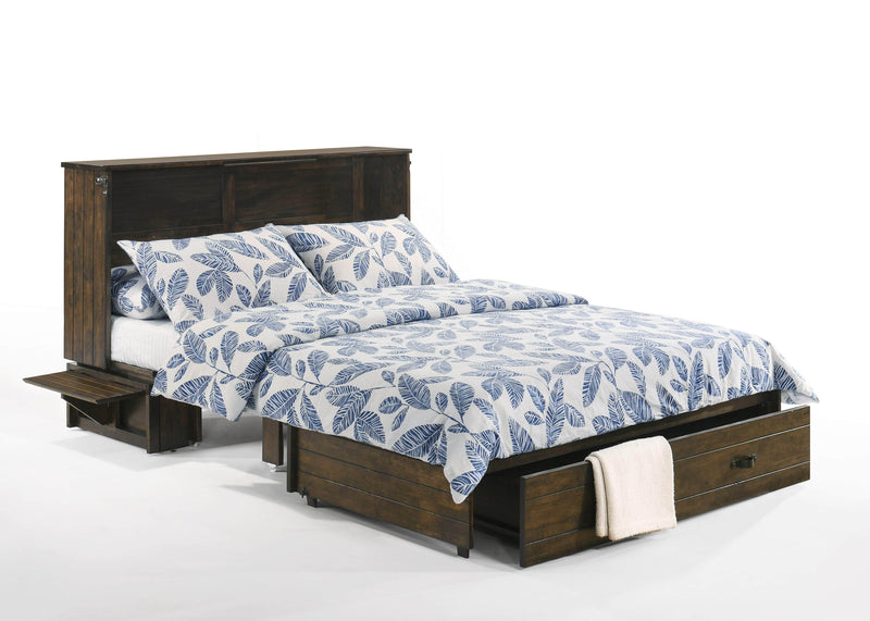 Night and Day Murphy Cabinet Bed Ranchero Murphy Cabinet Bed with Gel Memory Foam Mattress - Available in 2 Colours