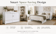 Night and Day Murphy Cube Bed Night and Day Murphy Cube Cabinet Bed with Queen Size Gel Memory Foam Mattress - Available in 6 Colours