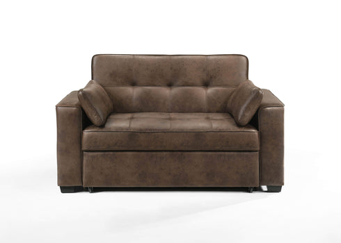 Night and Day Sofa Bed Walnut Brooklyn Full Size Sleeper Loveseat Sofa Bed - Available in 3 Colours