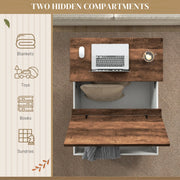 Pending - Aosom Homcom 32" Farmhouse Coffee Table with Lift Top - Available in 3 Colours