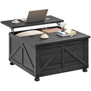 Pending - Aosom Homcom 32" Farmhouse Coffee Table with Lift Top - Available in 3 Colours