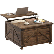 Pending - Aosom Homcom 32" Farmhouse Coffee Table with Lift Top - Available in 3 Colours