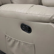 Pending - Aosom Homcom 8-Point Vibration Massage Recliner Chair For Living Room, Pu Leather Reclining Chair, Swivel Recliner with Remote Control, Rocking Function - Available in 2 Colours