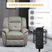 Pending - Aosom Homcom 8-Point Vibration Massage Recliner Chair For Living Room, Pu Leather Reclining Chair, Swivel Recliner with Remote Control, Rocking Function - Available in 2 Colours