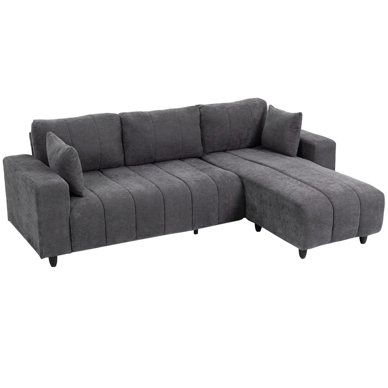 Pending - Aosom Homcom L-Shaped Sectional Sofa with Reversible Chaise - Available in 2 Colours