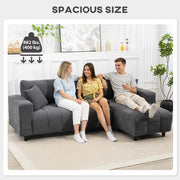 Pending - Aosom Homcom L-Shaped Sectional Sofa with Reversible Chaise - Available in 2 Colours