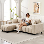 Pending - Aosom Homcom L-Shaped Sectional Sofa with Reversible Chaise - Available in 2 Colours