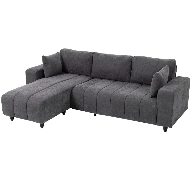 Pending - Aosom Homcom L-Shaped Sectional Sofa with Reversible Chaise - Available in 2 Colours