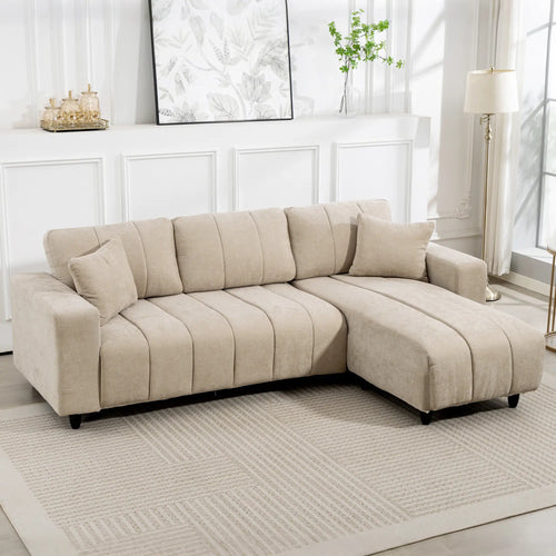 Pending - Aosom Homcom L-Shaped Sectional Sofa with Reversible Chaise - Available in 2 Colours