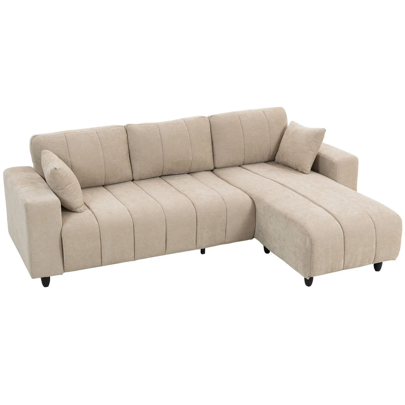 Pending - Aosom Homcom L-Shaped Sectional Sofa with Reversible Chaise - Available in 2 Colours