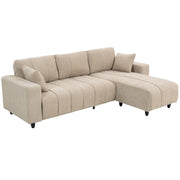 Pending - Aosom Homcom L-Shaped Sectional Sofa with Reversible Chaise - Available in 2 Colours